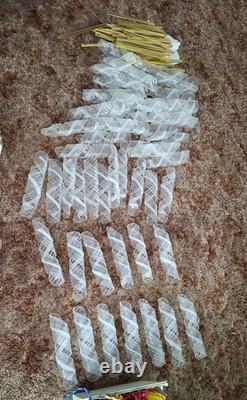 MCM Murano Glass Huge Rare 72 Mazzega Torciglione Chandelier Vintage Italian