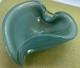 MCM TURQUOISE vtg Murano gold flecks art glass bowl sculpture Alfredo Barbini