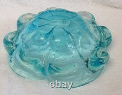 MURANO GLASS VINTAGE SOMMERSO BOWL 60s SEGUSO POLI BARBINI VENINI BULLICANTE