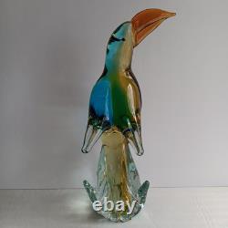 MURANO Glass Toucan Bird 12 Italy by Ann Primrose Vintage 1950's