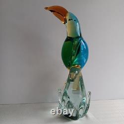 MURANO Glass Toucan Bird 12 Italy by Ann Primrose Vintage 1950's