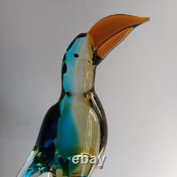 MURANO Glass Toucan Bird 12 Italy by Ann Primrose Vintage 1950's
