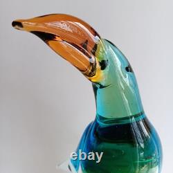 MURANO Glass Toucan Bird 12 Italy by Ann Primrose Vintage 1950's