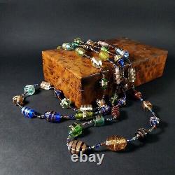 MURANO (Venetian) Glass Beads Necklace. Vintage Handmade Necklaces