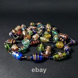 MURANO (Venetian) Glass Beads Necklace. Vintage Handmade Necklaces