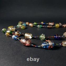 MURANO (Venetian) Glass Beads Necklace. Vintage Handmade Necklaces