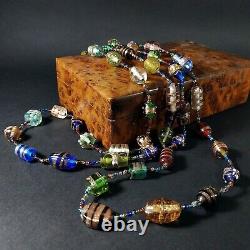 MURANO (Venetian) Glass Beads Necklace. Vintage Handmade Necklaces