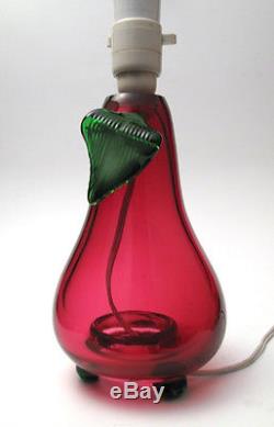 Magnificent Vintage Italian Murano Pear Shaped Art Glass Lamp Base