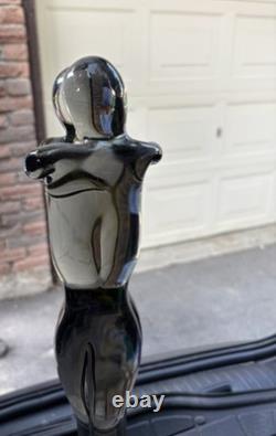Mario Badioli Oggetti Murano Figural Lovers Embrace Glass Sculpture 15 Tinted
