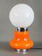 Mazzega Design Carlo Nason Orange Murano Glass Lamp 70s Vintage Made in Italy