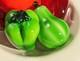 Mid-Century Murano Hand Blown Italian Glass Bell Peppers Set Of Two Vintage