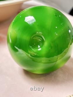 Mid-Century Murano Hand Blown Italian Glass Bell Peppers Set Of Two Vintage