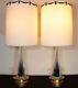 Mid-century Modern Murano Sommerso Glass Lamps By Archimede Seguso Vintage