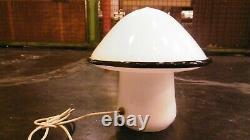 Mid century Vintage Murano Italian Art Glass Mushroom Table Lamp