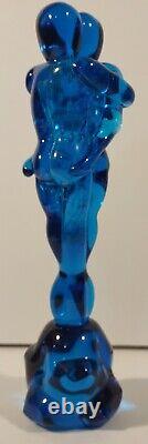 Murano 10 1/2 Lovers beautiful Vintage Hand Blown ART GLASS EMBRACE bubbles htf