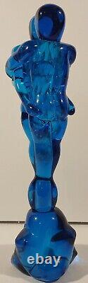 Murano 10 1/2 Lovers beautiful Vintage Hand Blown ART GLASS EMBRACE bubbles htf