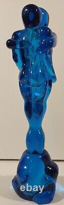 Murano 10 1/2 Lovers beautiful Vintage Hand Blown ART GLASS EMBRACE bubbles htf