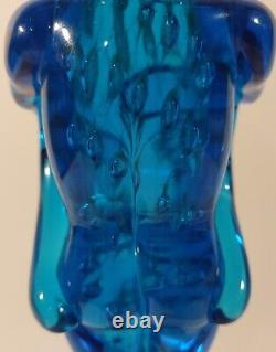 Murano 10 1/2 Lovers beautiful Vintage Hand Blown ART GLASS EMBRACE bubbles htf