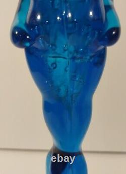 Murano 10 1/2 Lovers beautiful Vintage Hand Blown ART GLASS EMBRACE bubbles htf