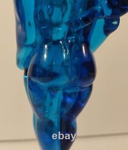 Murano 10 1/2 Lovers beautiful Vintage Hand Blown ART GLASS EMBRACE bubbles htf