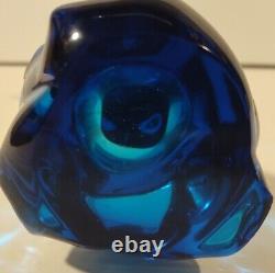 Murano 10 1/2 Lovers beautiful Vintage Hand Blown ART GLASS EMBRACE bubbles htf