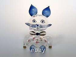 Murano Art Glass Cat Vintage figurine salviati glass