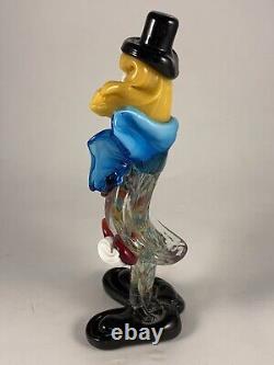 Murano Art Glass Clown Hand Made in Italy Vintage Antique Collectable
