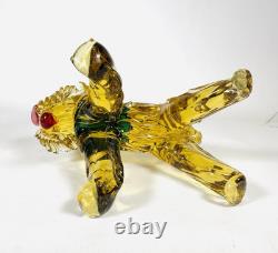 Murano Art Glass Dog Figurine. Who Could Not Love This Face Ex Vintage Cond