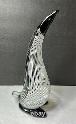 Murano Art Glass Vintage Penguin Bird Figurine Sculpture 10
