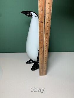 Murano Art Glass Vintage Penguin Figurine Sculpture 10