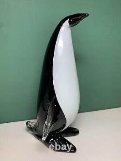 Murano Art Glass Vintage Penguin Figurine Sculpture 10