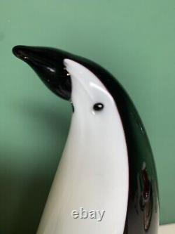 Murano Art Glass Vintage Penguin Figurine Sculpture 10