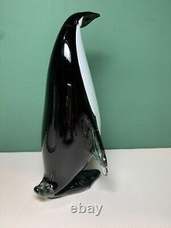 Murano Art Glass Vintage Penguin Figurine Sculpture 10