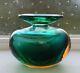 Murano Art Glass Vintage Sommerso Vase MCM Flavio Poli Seguso Venini Retro