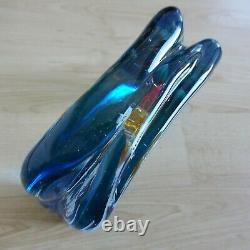 Murano Fish Aquarium Art Glass Block Sculpture Cenedese Barbini Vintage