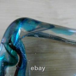 Murano Fish Aquarium Art Glass Block Sculpture Cenedese Barbini Vintage