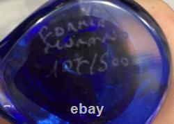 Murano Formia Signed And Numbered Asian Art Glass Figurines Vintage