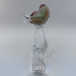 Murano Glass Birds on Perched Branch Signed M. (Marco) Guiman