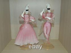 Murano Glass Carnival Dancers, Vintage figurines
