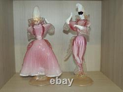 Murano Glass Carnival Dancers, Vintage figurines