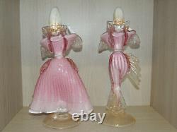 Murano Glass Carnival Dancers, Vintage figurines