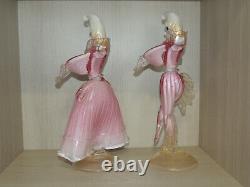 Murano Glass Carnival Dancers, Vintage figurines