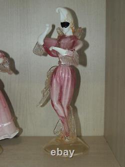 Murano Glass Carnival Dancers, Vintage figurines