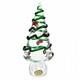 Murano Glass Christmas Tree Millefiori Italian Art Glass Green Ribbon Vintage 8