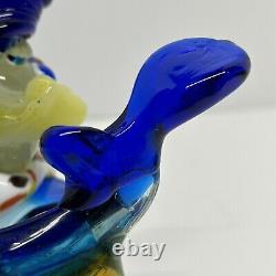 Murano Glass Clown Bowl Dish Ashtray Venetian Italy Colorful Funny Vintage Retro