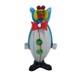 Murano Glass Clown Red Bow Tie and Green Buttons 11 Tall Vintage Italy