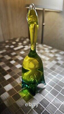 Murano Glass Duck (Archimede Seguso) Venetian Italian Green Vintage