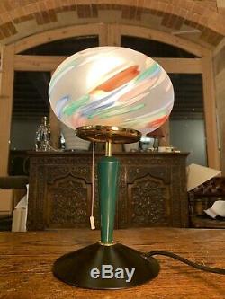 Murano Glass Italiana Luce Vintage Italian Table Lamp, MCM, Retro Design