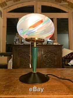 Murano Glass Italiana Luce Vintage Italian Table Lamp, MCM, Retro Design