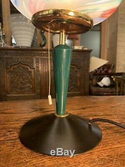 Murano Glass Italiana Luce Vintage Italian Table Lamp, MCM, Retro Design